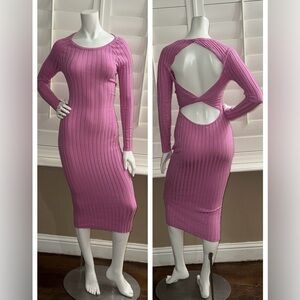 More To Come Revolve Laura Open Back Dress Pink